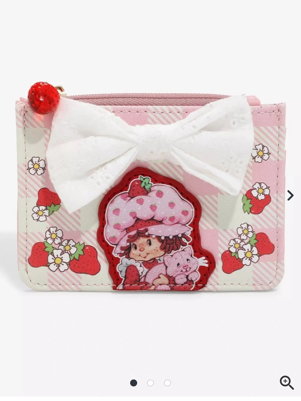Strawberry Shortcake Gingham Bow Wallet — BoxLunch Exclusive